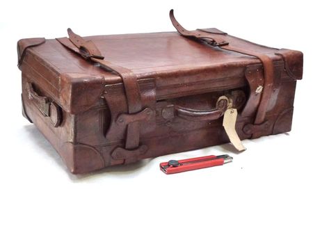 antique leather suitcases for sale